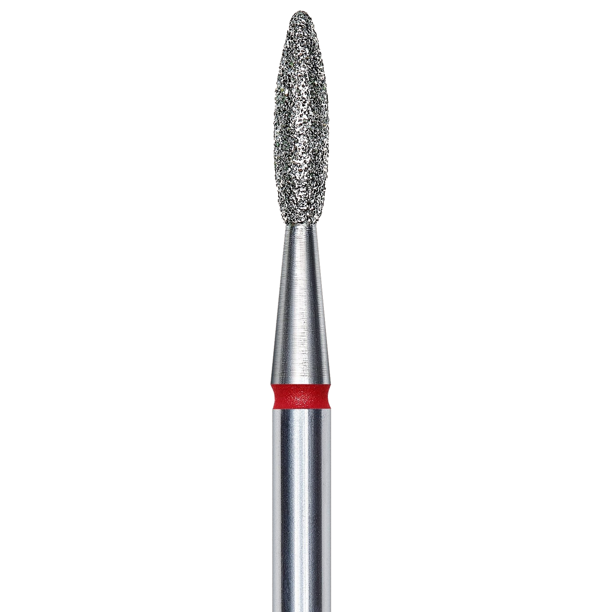 DIAMOND NAIL DRILL BIT, "FLAME", RED, HEAD DIAMETER 2.1/8MM (FA10R021/8) - STALEKS™