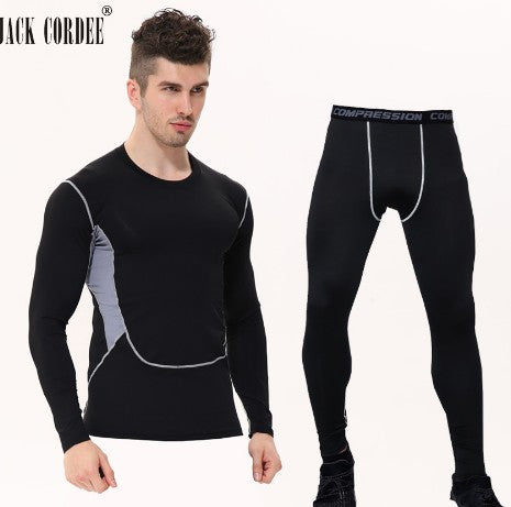 Camouflage Compression Base-layer Set; T-Shirt & Pants