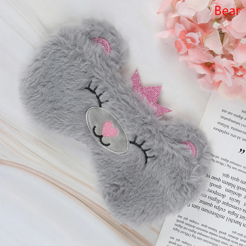 Cute Panda Eye Mask | Plush Sleep Eye Cover for Travel