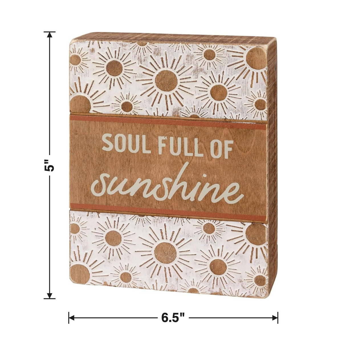 Soul Full Of Sunshine Wooden Box Sign