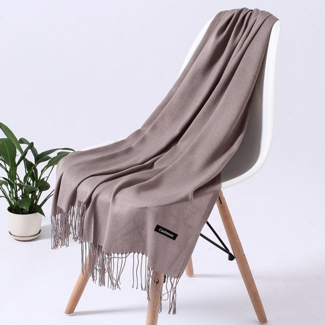 Luxury Fashion Solid Colorful Soft Scarves