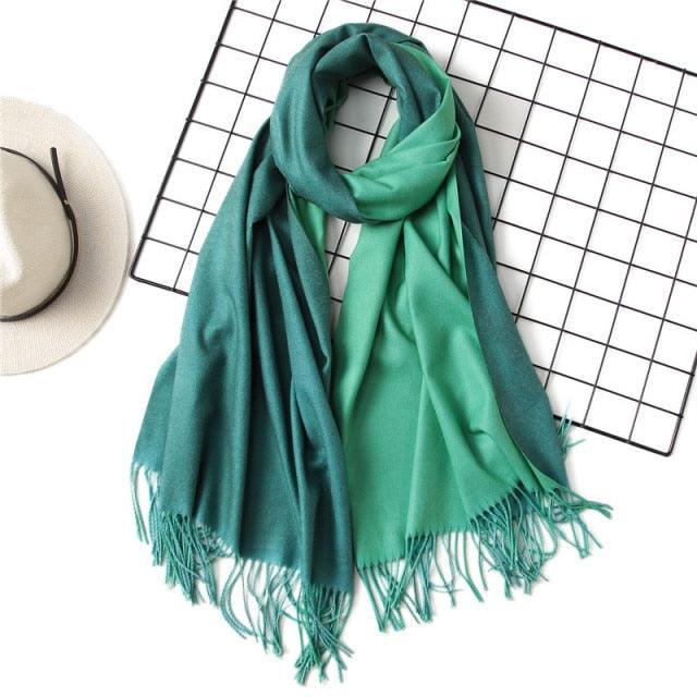 Solid Soft Cashmere Lightweight Scarf