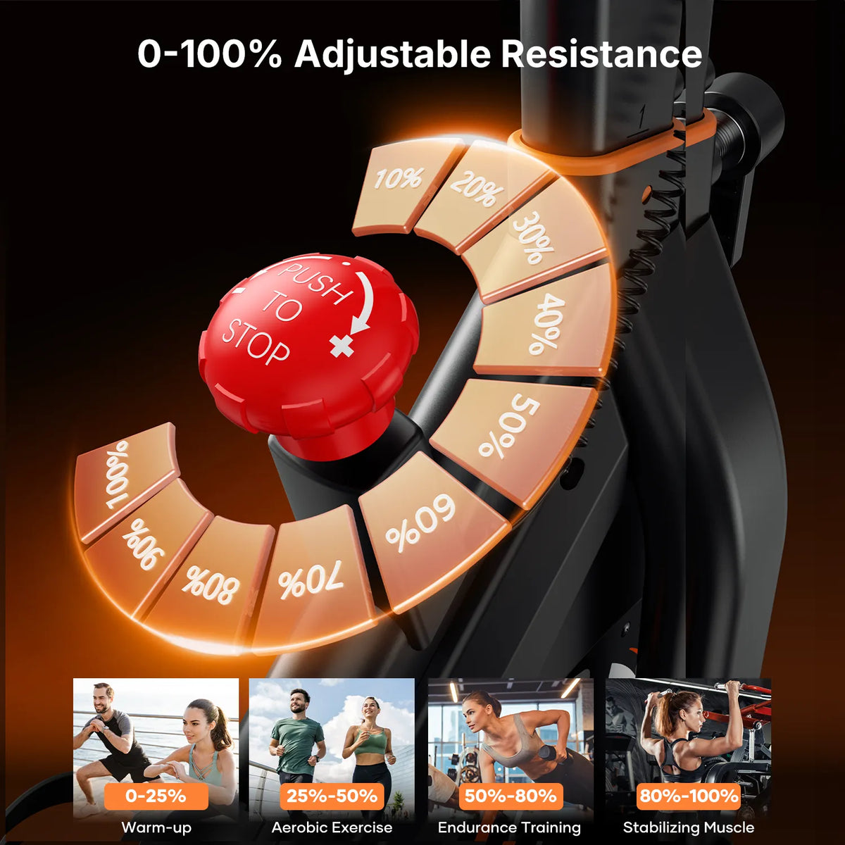 Smart Exercise Bike with Heart Monitor