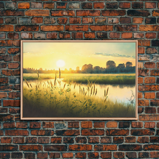 Boho Style Primitive Framed Canvas Print