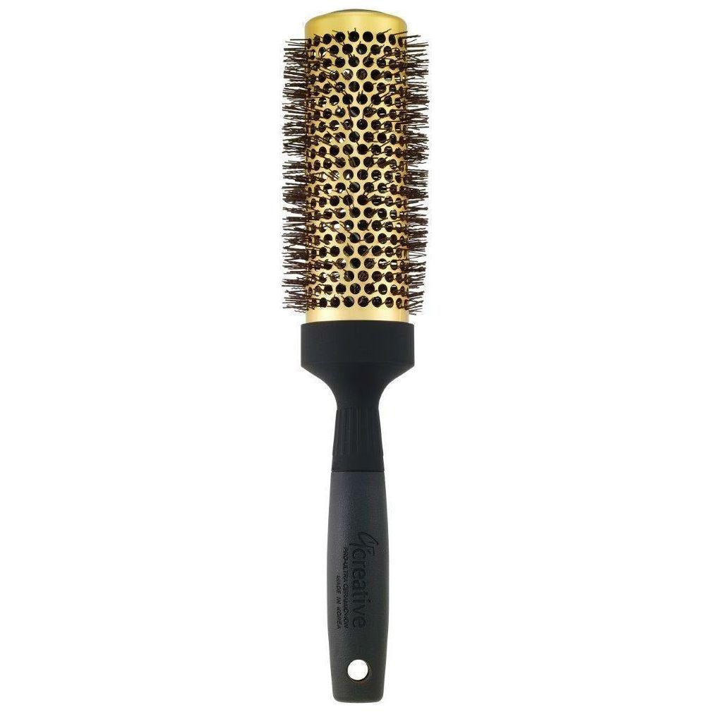 Gold Nano Ceramic Hair Brush with 6 Inch XL Barrel