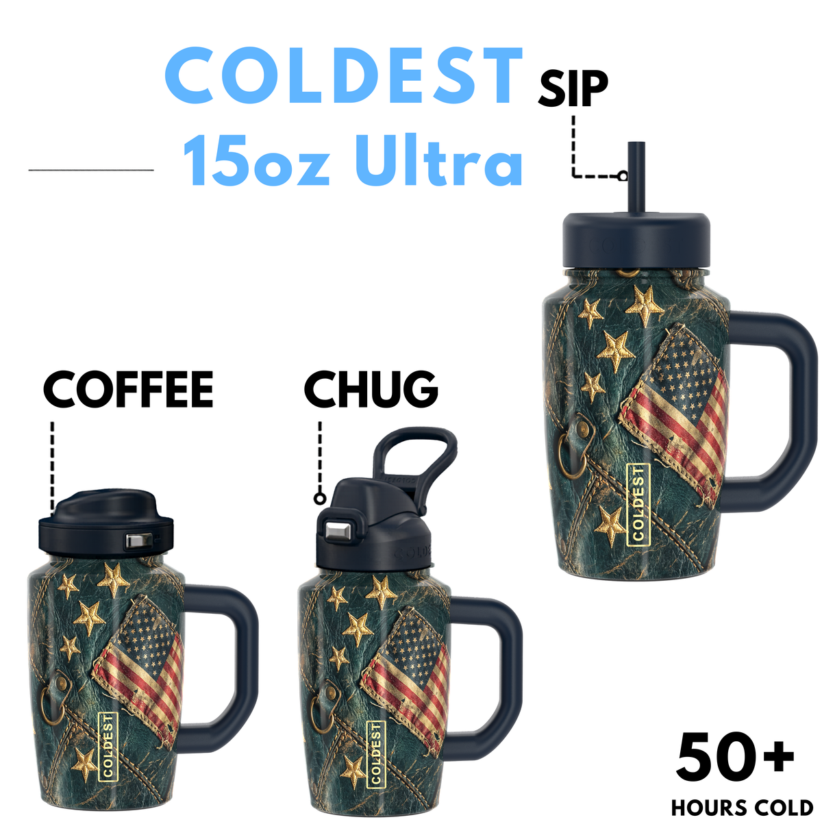 COLDEST 15oz Limitless Ultra v8 Water Bottle