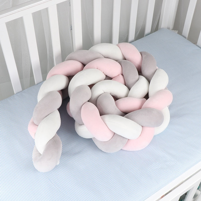 Knotted Long Pillow Three-strand Twist