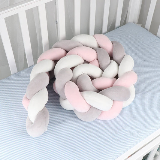 Knotted Long Pillow Three-strand Twist