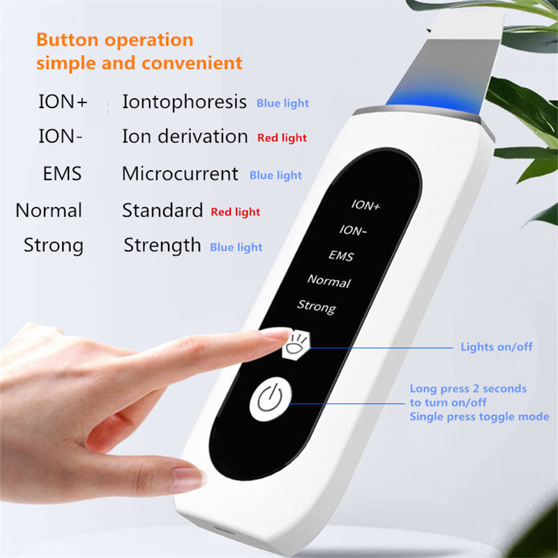 Ultrasonic Face Skin Scrubber Spatula