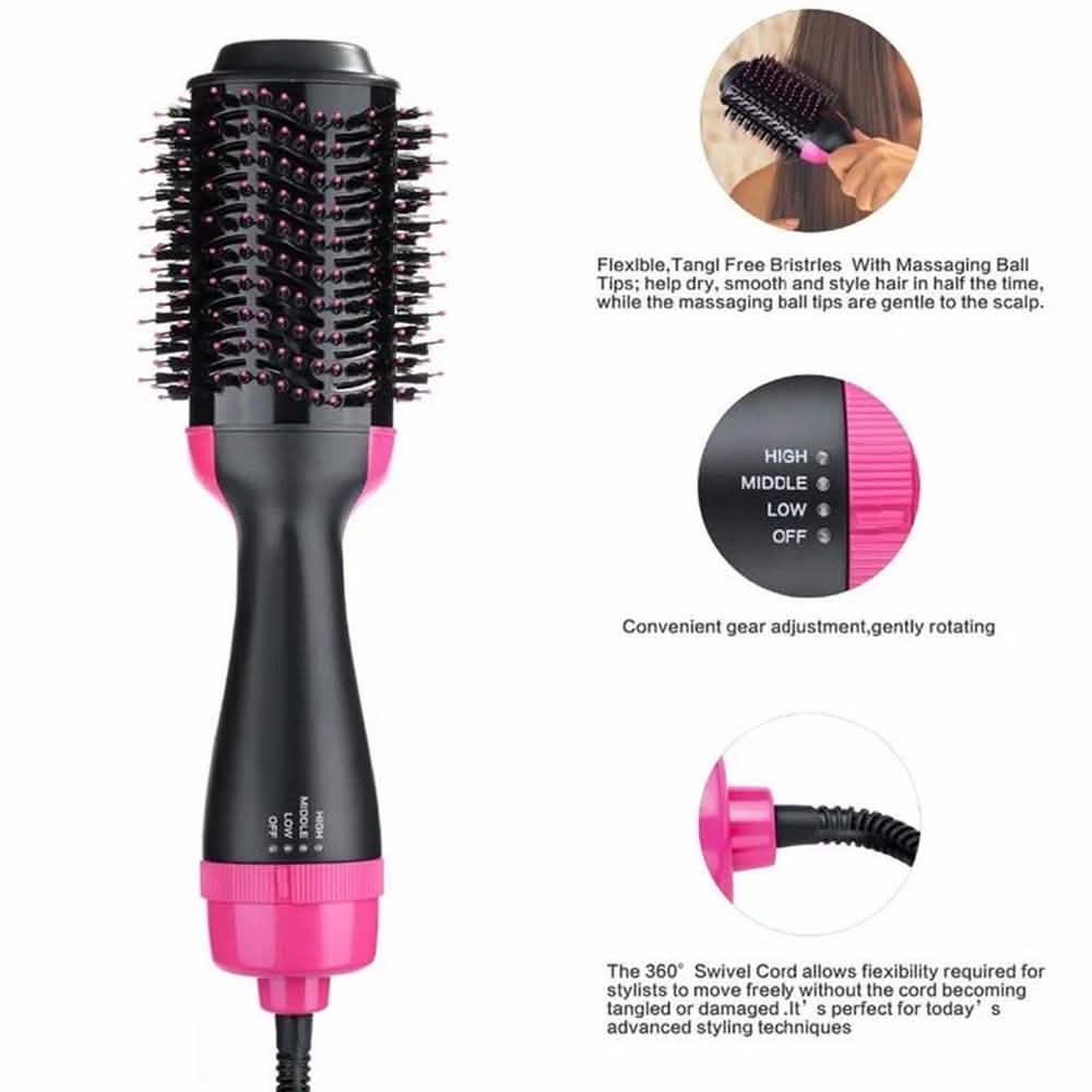 2-in-1 Hair Volumizer Hot Hair Brush Roller Comb