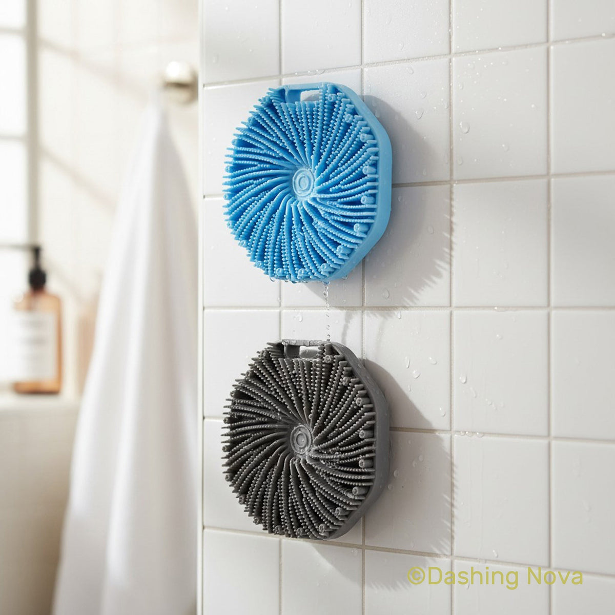 2-Pack Non-Slip Silicone Body Scrubber