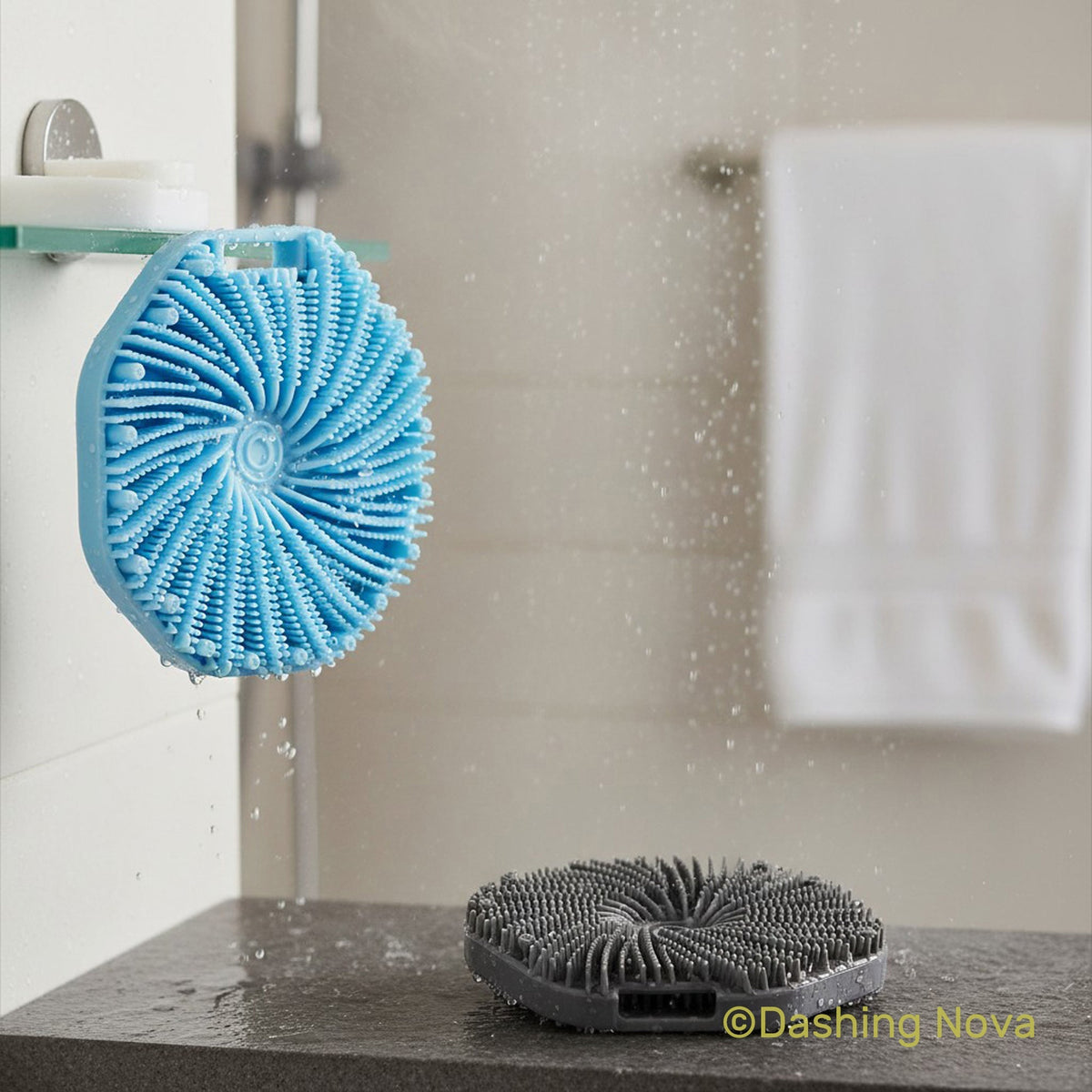2-Pack Non-Slip Silicone Body Scrubber