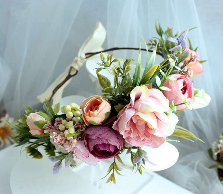 Bridal-Bridesmaid head flower wreath