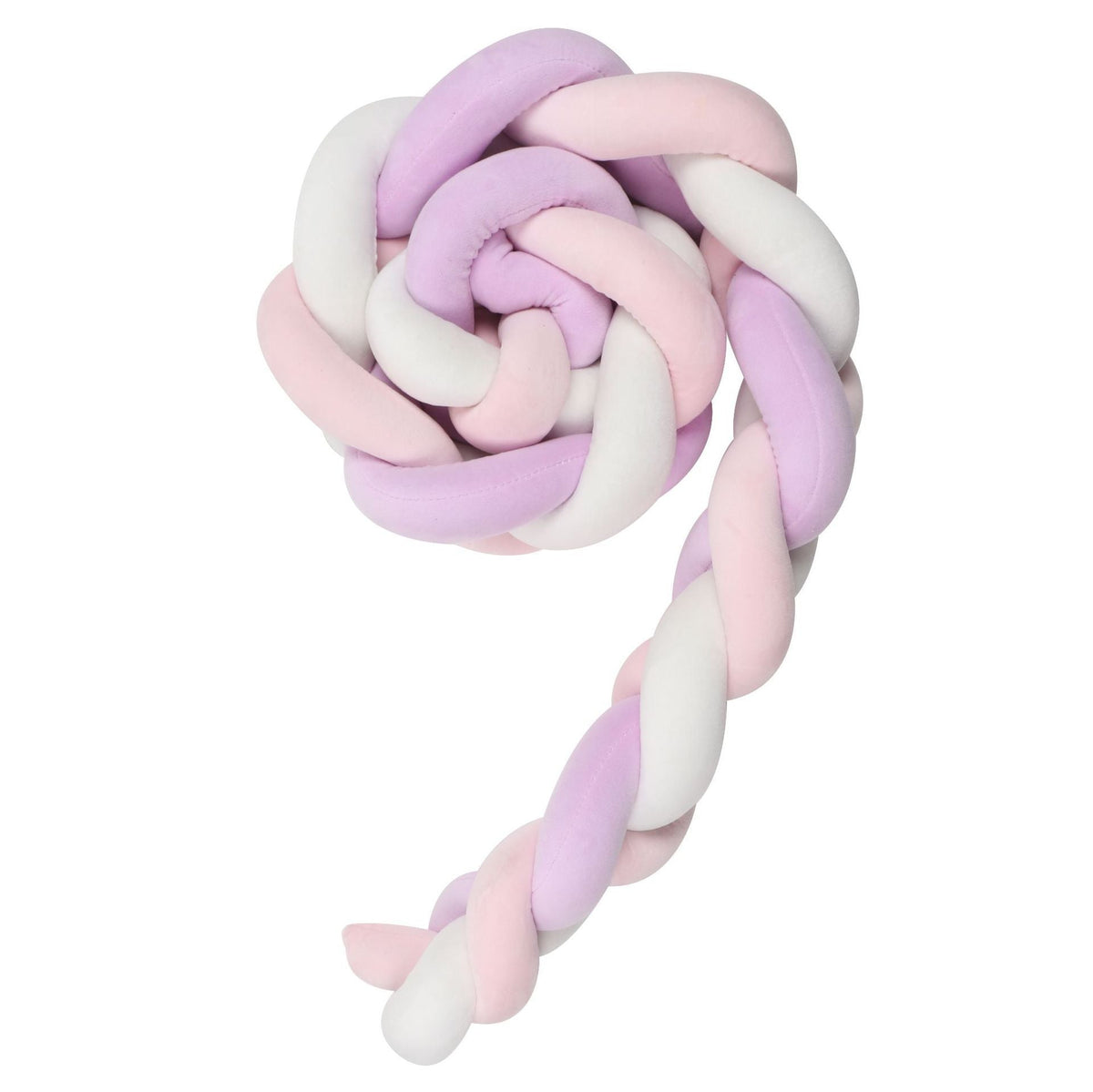 Knotted Long Pillow Three-strand Twist