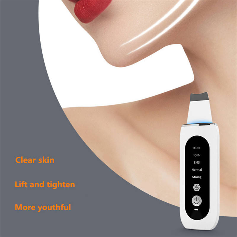 Ultrasonic Face Skin Scrubber Spatula