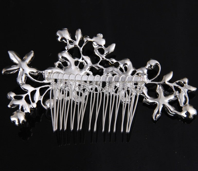 Rhinestone and Pearl Hair Bridal Comb