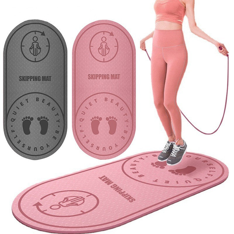Non-Slip Indoor-Outdoor Exercise Fitness Jump-Rope Mat