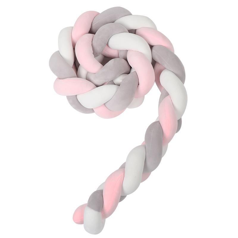 Knotted Long Pillow Three-strand Twist