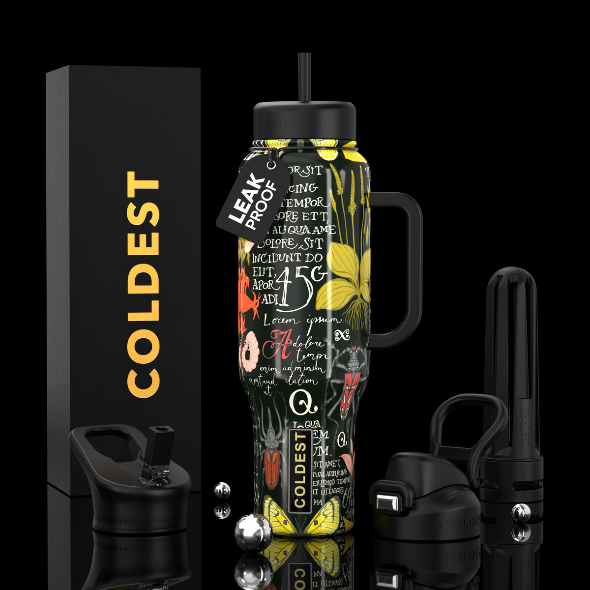 COLDEST 46oz Limitless Ultra v8 Water Bottle