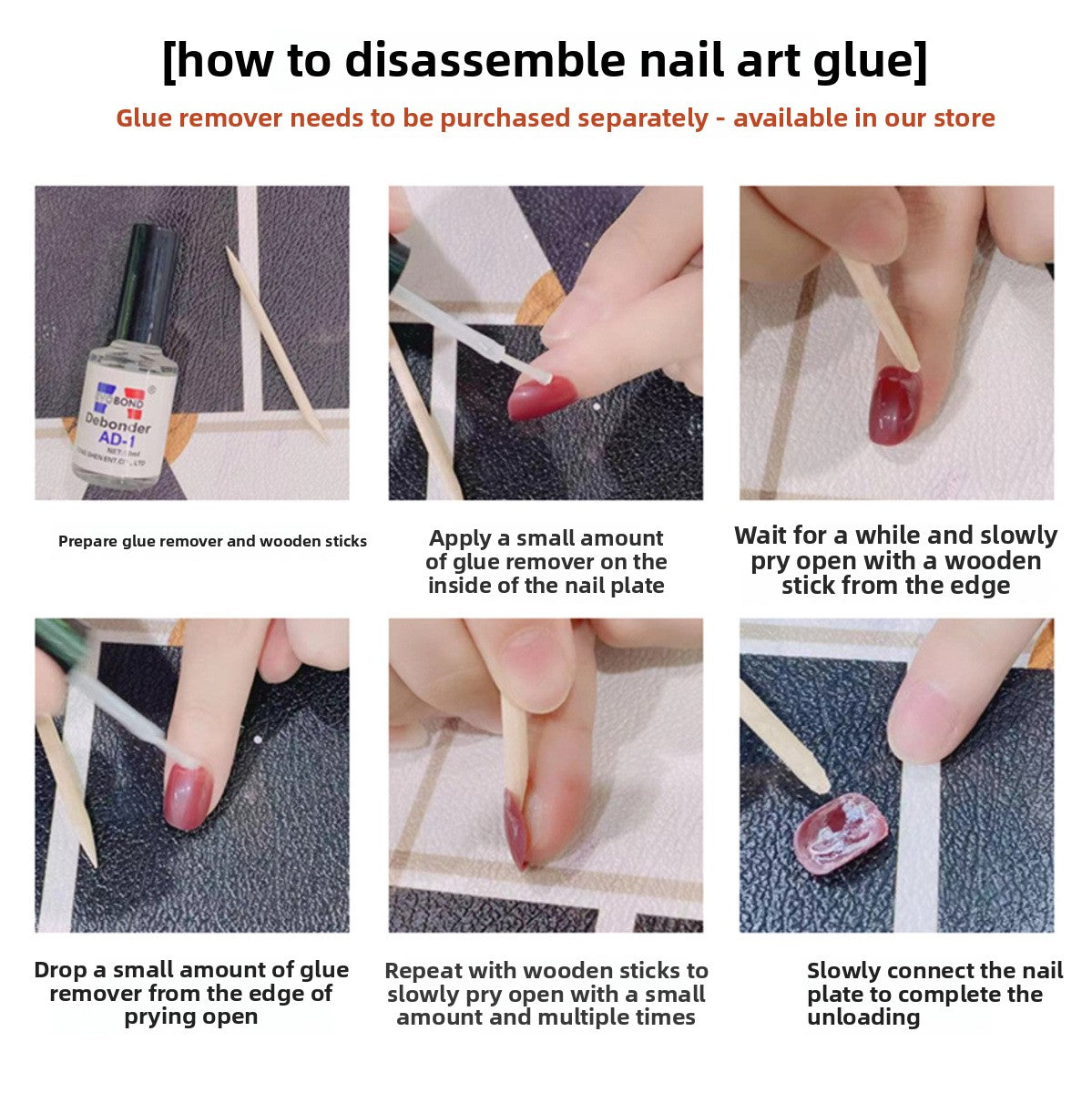 0943- Handmade press on nails fake nails removable