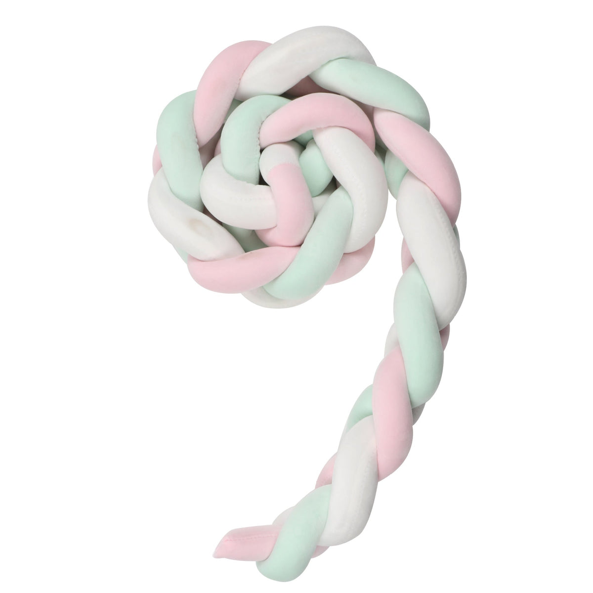 Knotted Long Pillow Three-strand Twist