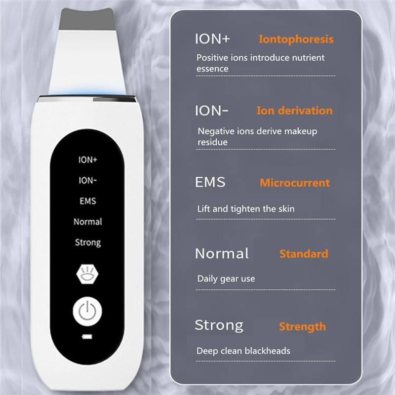 Ultrasonic Face Skin Scrubber Spatula