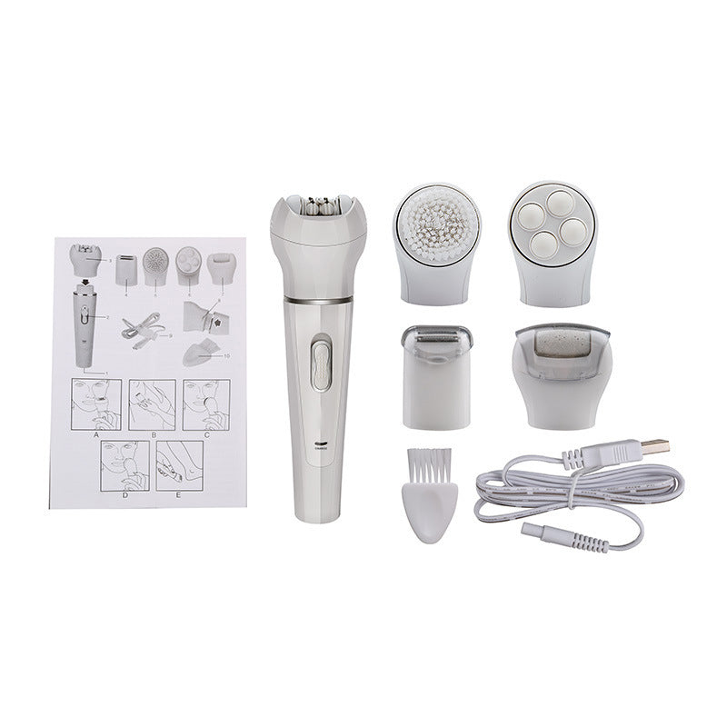 5 in 1 Multi-Functional Face and Body Electric Massager Scrubber