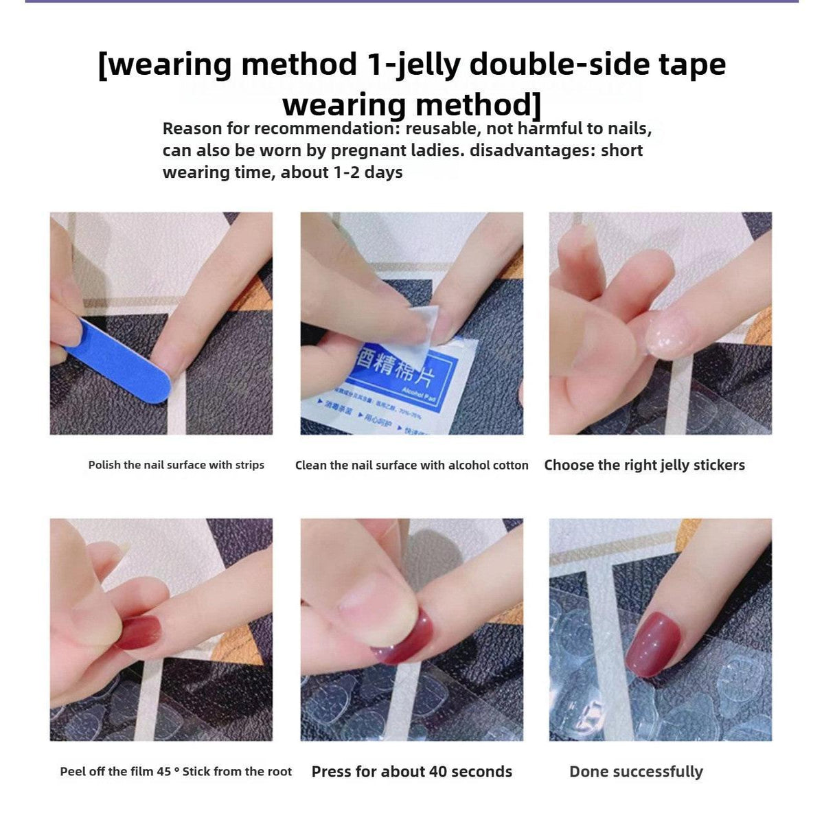 1042- Handmade press on nails fake nails removable Handmade Drawing Nails