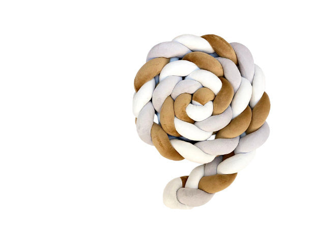 Knotted Long Pillow Three-strand Twist