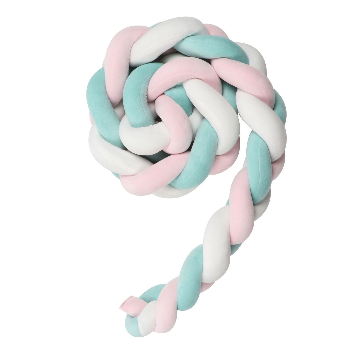 Knotted Long Pillow Three-strand Twist