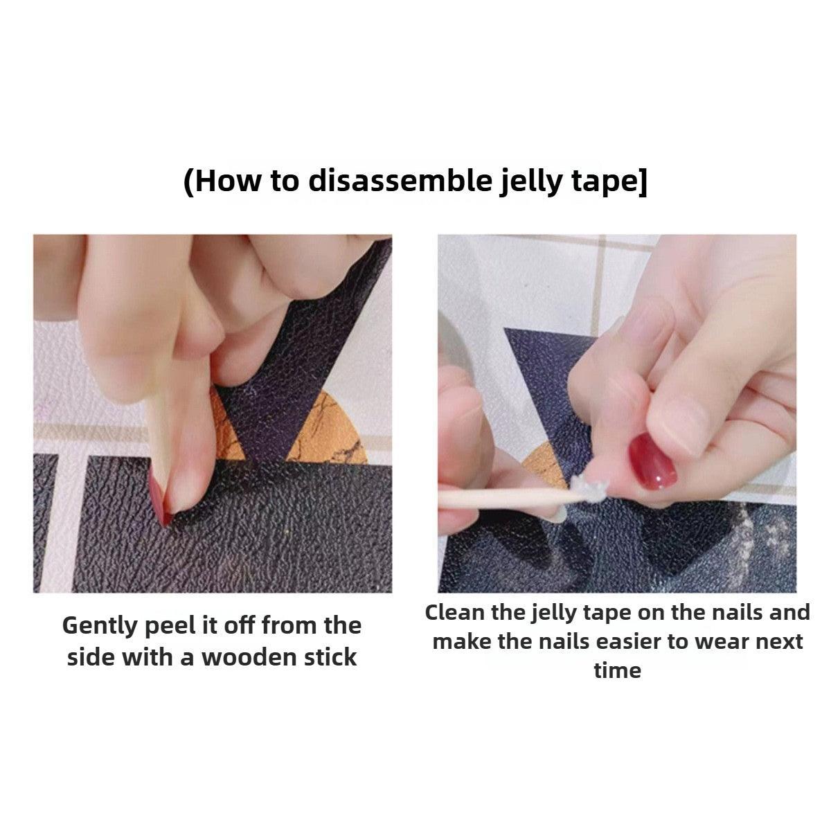 1047- Handmade press on nails fake nails removable Handmade Drawing Nails