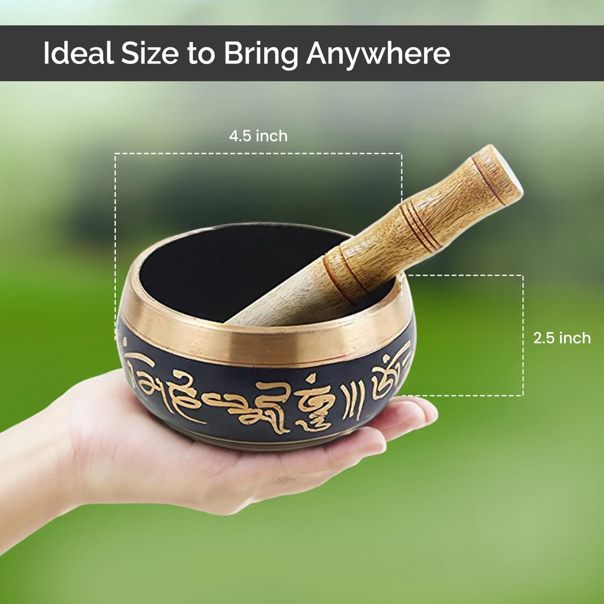 Tibetan Singing Bowl for Meditation, Stress Relief
