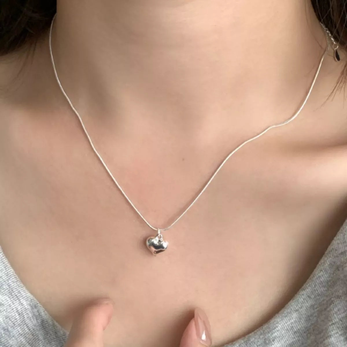 Sterling Silver Heart Necklace