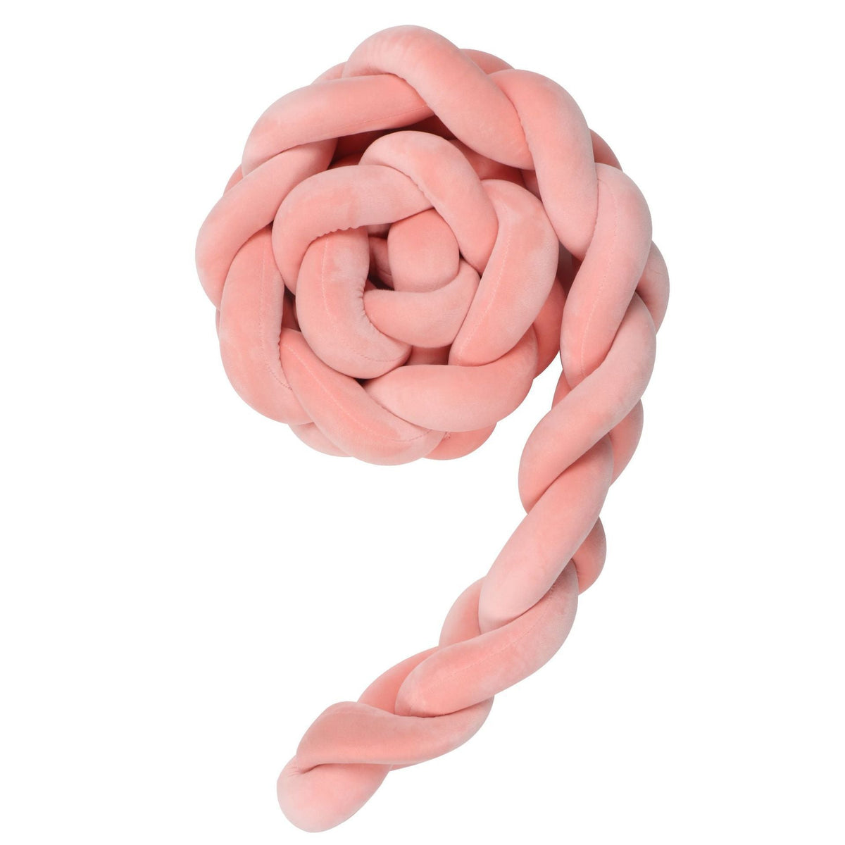 Knotted Long Pillow Three-strand Twist