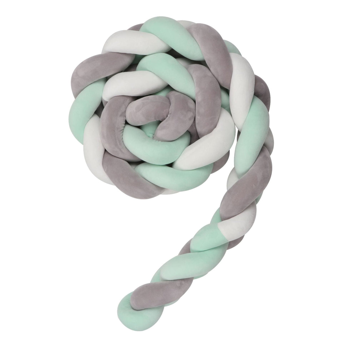 Knotted Long Pillow Three-strand Twist