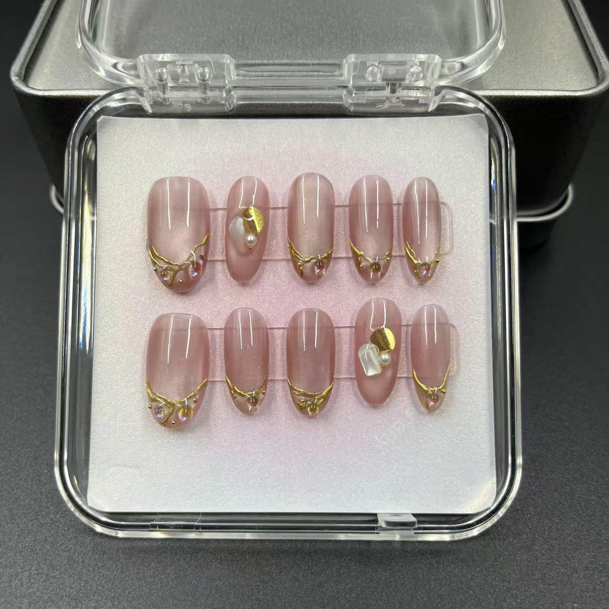 1037- Handmade press on nails fake nails removable