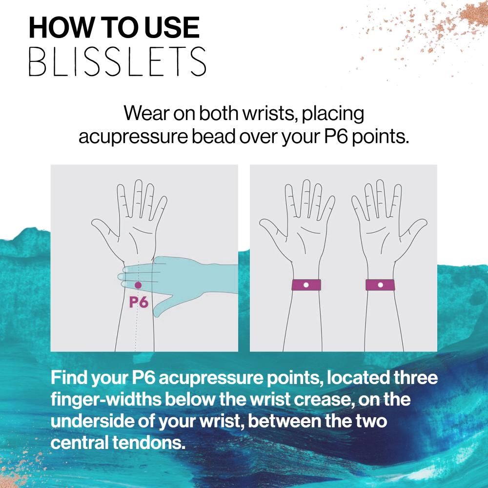 Nausea & Anxiety Relief Acupressure Bracelets