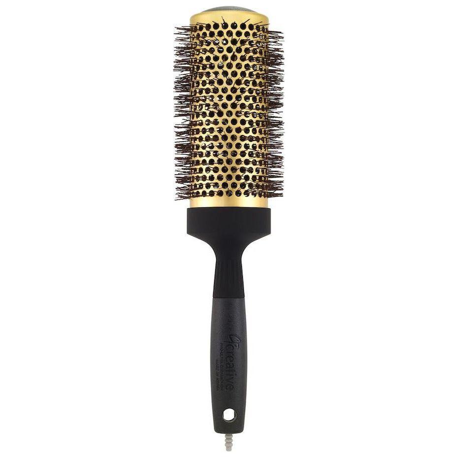 Gold Nano Ceramic Hair Brush with 6 Inch XL Barrel