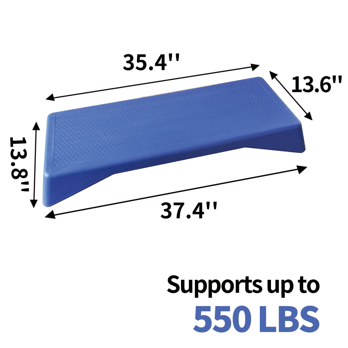 Aerobics Step Platform Height-Adjustable Fitness Equipment