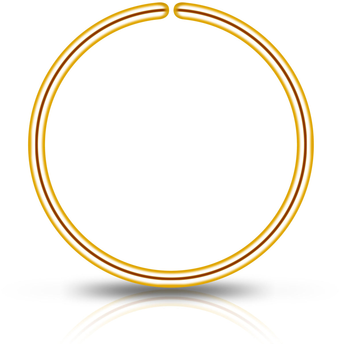 14k Yellow Gold Filled Nose Hoop Ring