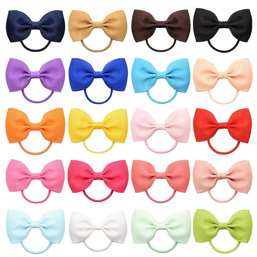Small Hair Elastics with Bows