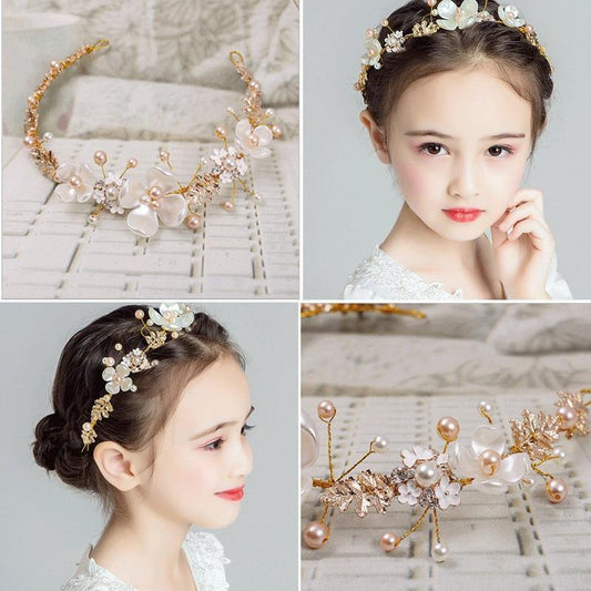 Handmade Floral-Pearl Bridal Hair band