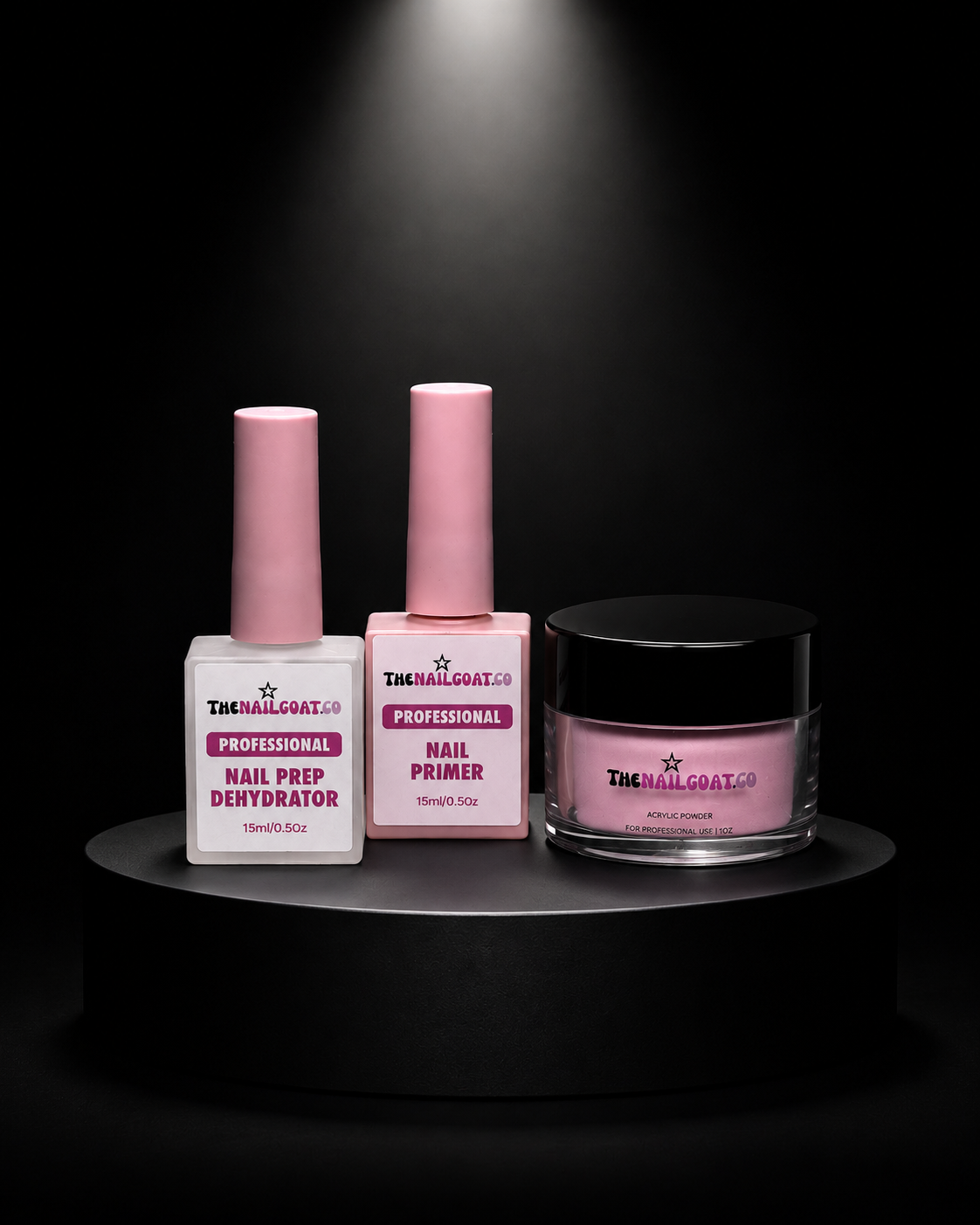 6-Piece Cover Acrylic Powder Collection for Nail Professionals