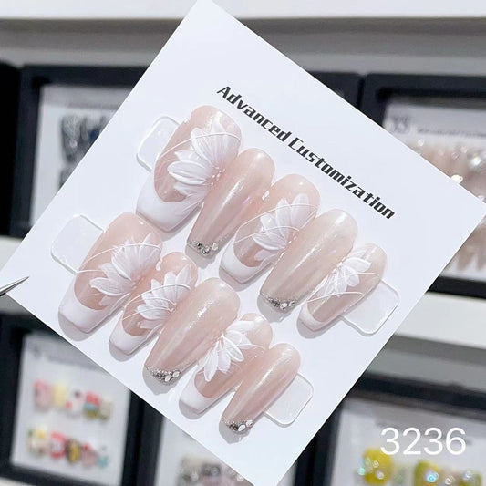 1025- Handmade press on nails fake nails removable