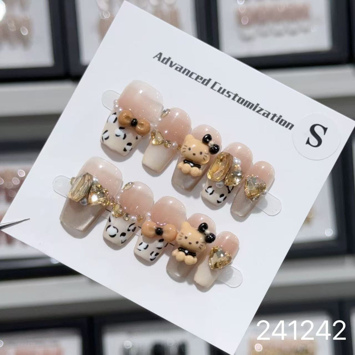 1029- Handmade press on nails fake nails removable