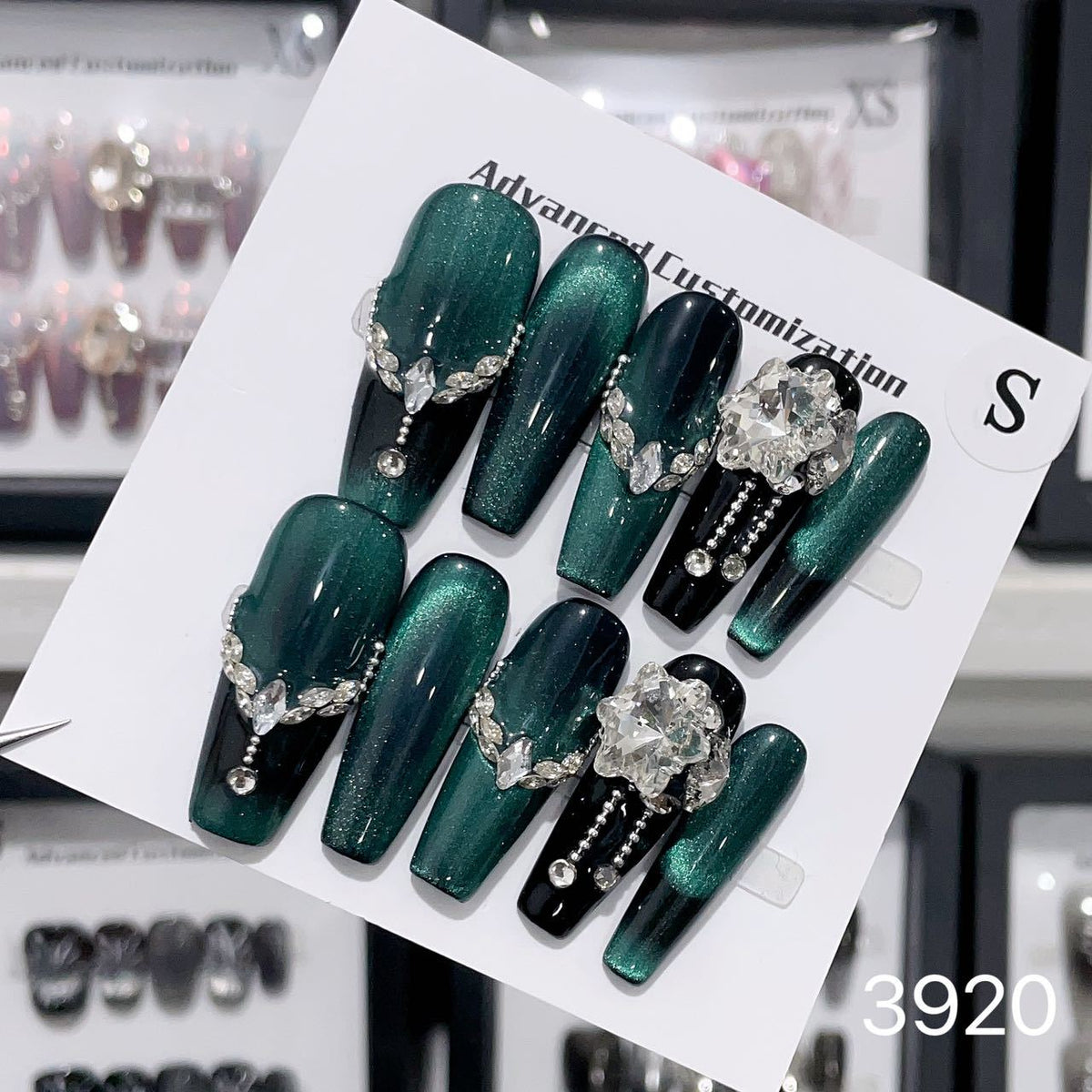 1025- Handmade press on nails fake nails removable
