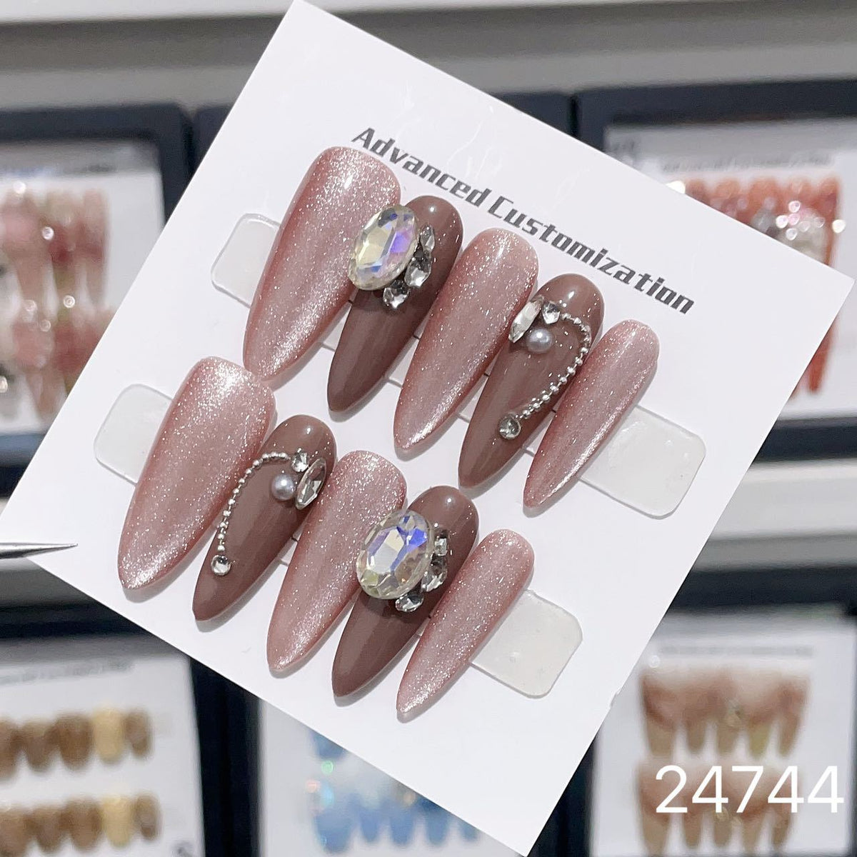 0967- Handmade press on nails fake nails removable