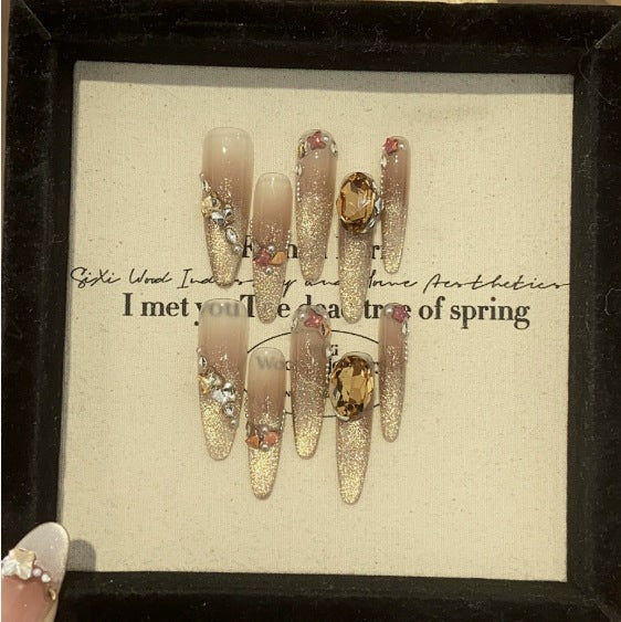 1035- Handmade press on nails fake nails removable