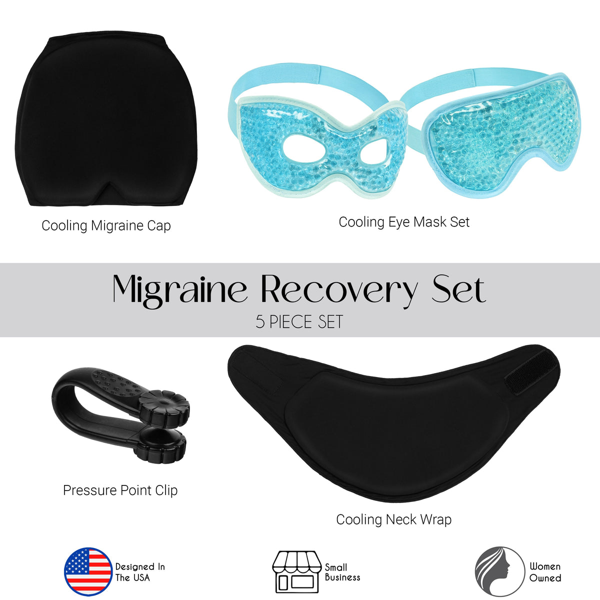 Rise Up and Recover - Migraine Relief 5pc Set