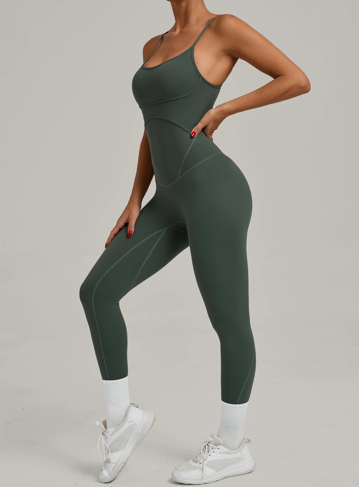 Padded One-Piece Sportswear Women's Jumpsuit